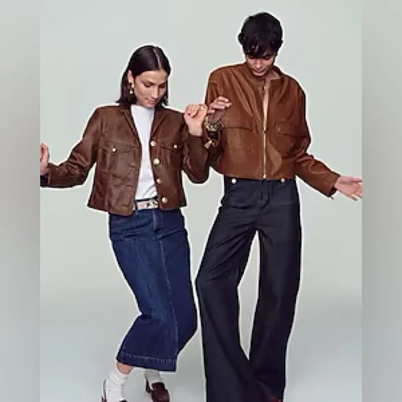 NWT J.Crew Sailor Wide Leg Denim Trouser - Picture 5 of 12